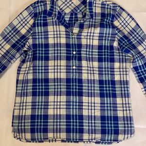 J crew Men’s cotton long sleeve button down Medium